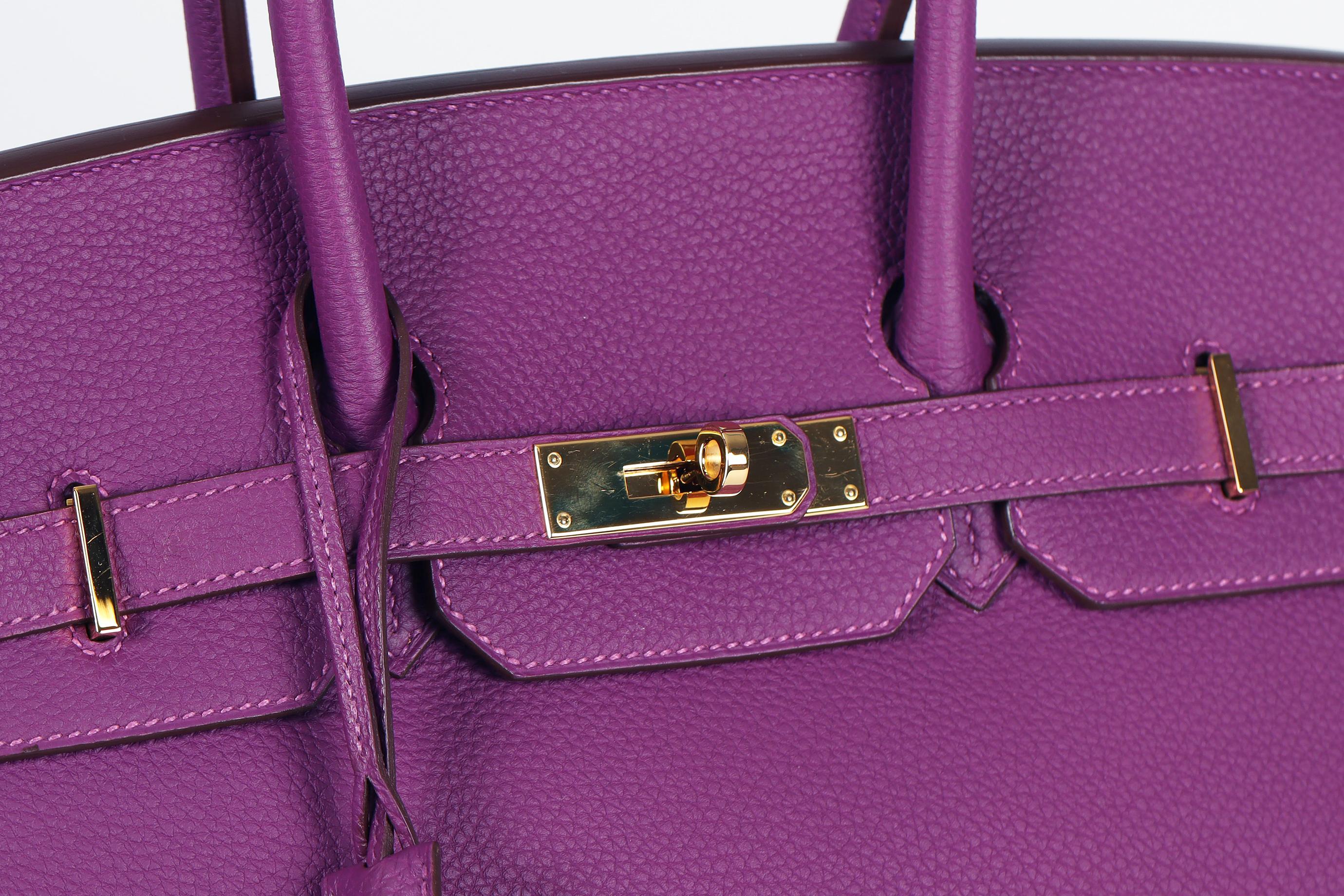 Hermès 2014 Birkin 35cm Togo Leather Bag en vente 4