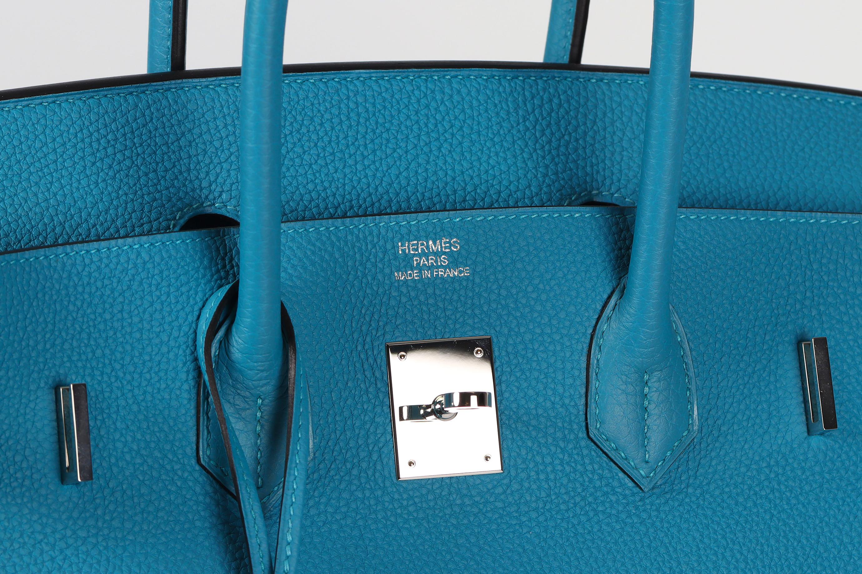 Hermès 2014 Birkin 35cm Togo Leder Tasche im Angebot 5