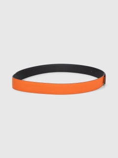 Hermès 2014 Black & Orange Reversible Belt