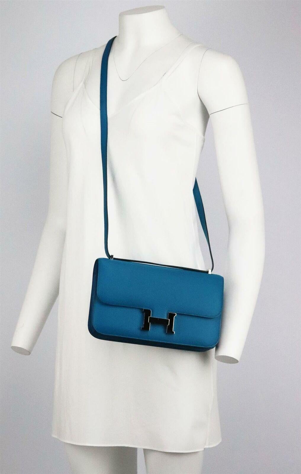 Hermès 2014 Borsa a tracolla in pelle Constance Elan Epsom in vendita 7