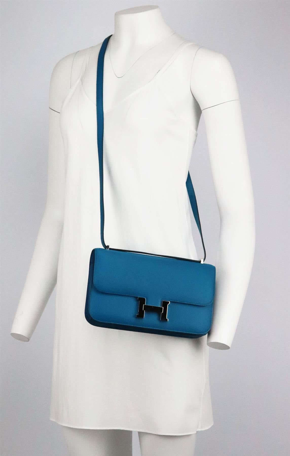 Hermès 2014 Constance Elan Epsom Leather Shoulder Bag For Sale 7