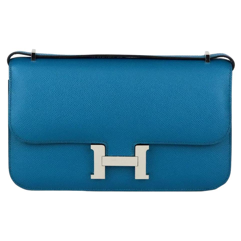 Hermès 2014 Constance Elan Epsom Leather Shoulder Bag For Sale