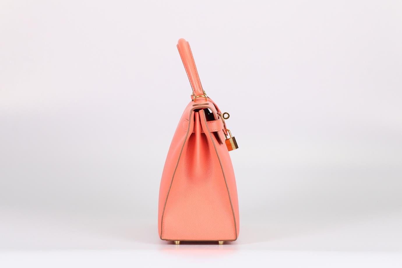 Women's Hermès 2014 Kelly Ii Sellier 28 Cm Epsom Leather Bag For Sale