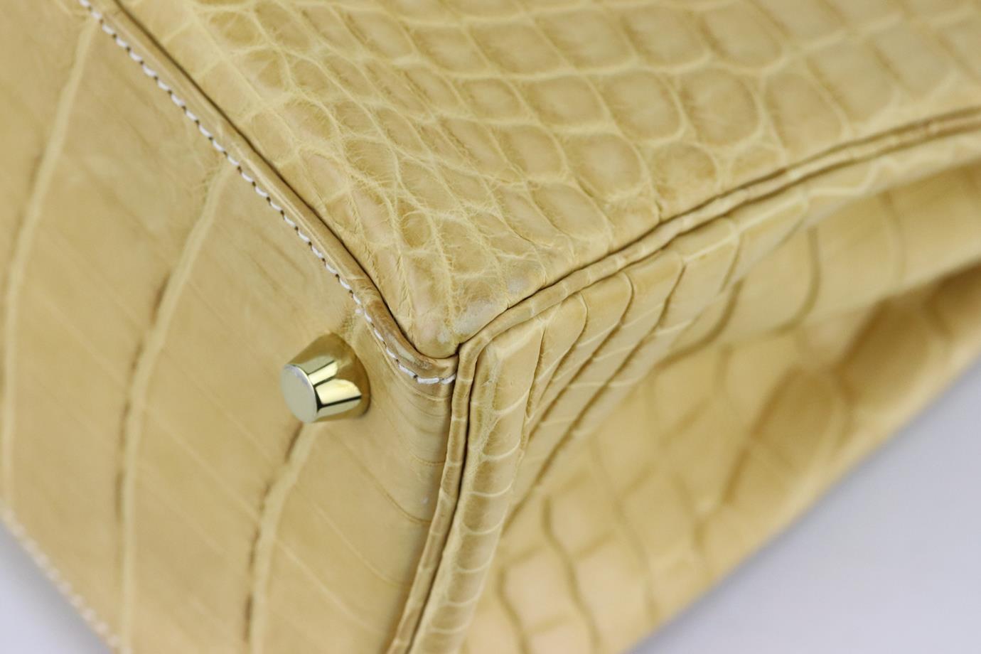 Hermès 2014 Kelly Retourne 28cm Matte Niloticus Crocodile Leather Bag For Sale 4