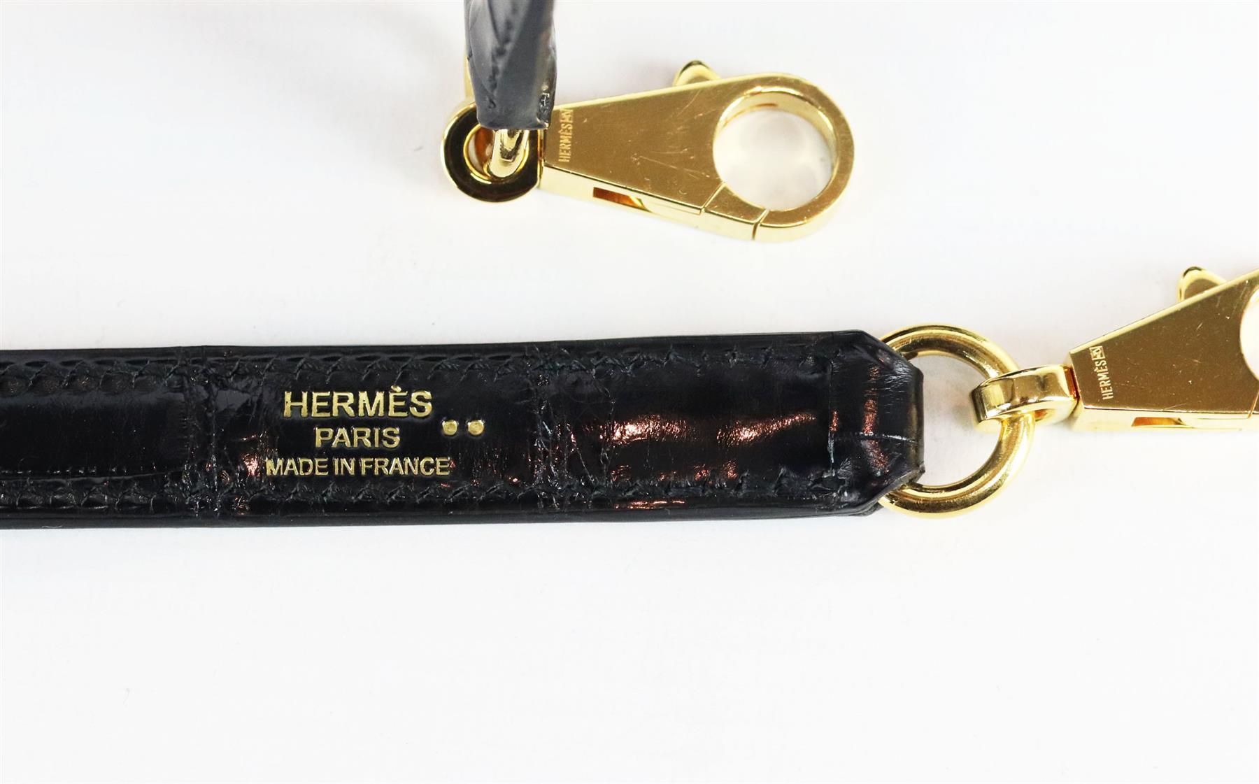 Hermès 2014 Kelly Sellier 32cm Porosus Crocodile Leather Bag For Sale 6