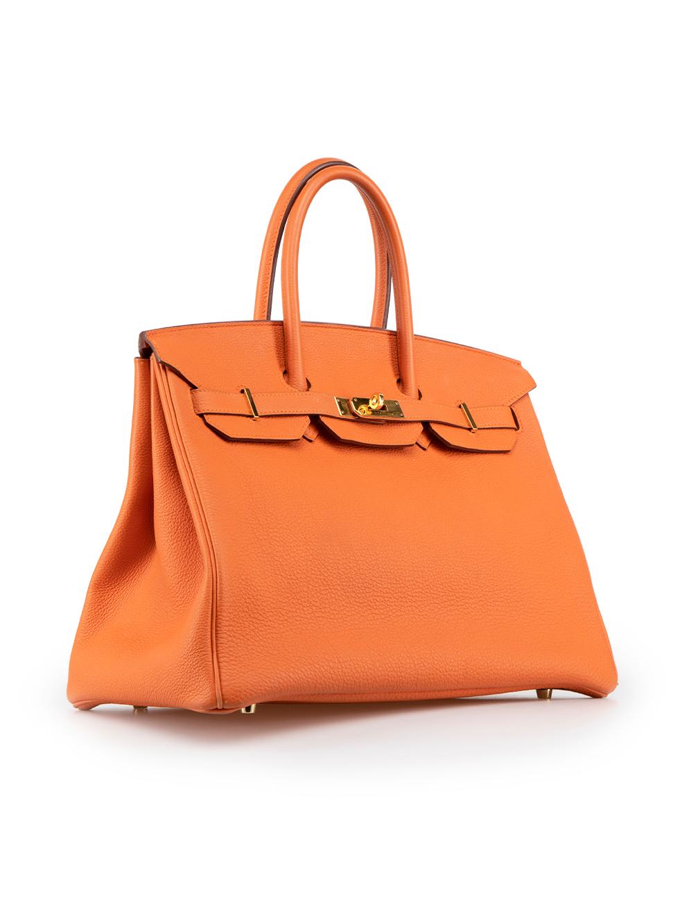 CONDITION is Very good. Minimal wear to bag is evident. Minimal wear to the front straps, base corners, rear handle base and the lining with discolouration and marks to the leather on this used Hermès designer resale item..

Details
2014
Birkin