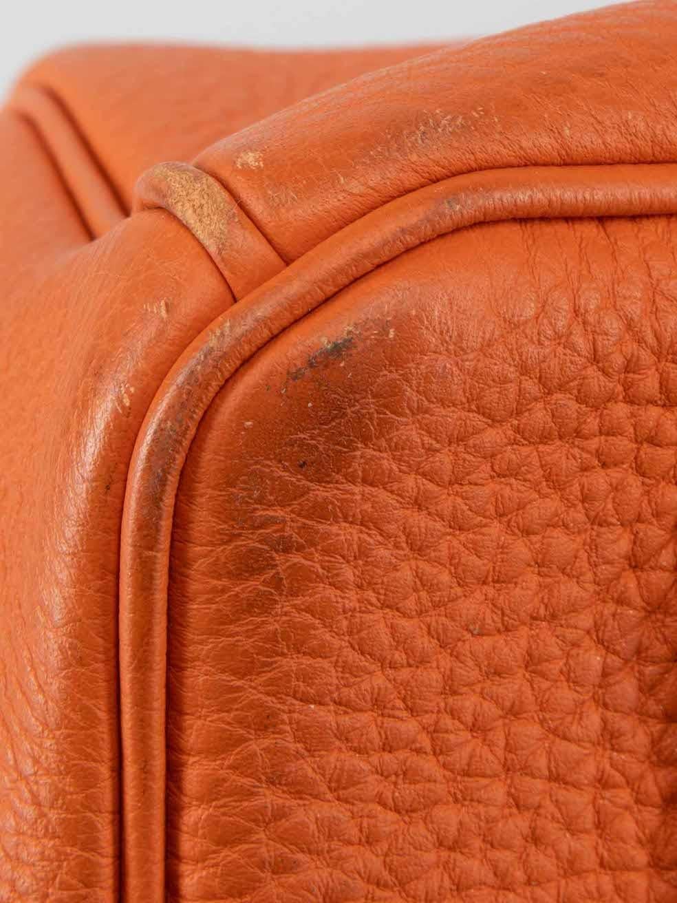 Hermès 2014 Orange Veau Togo Leather GHW Birkin 35 For Sale 2