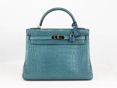 Hermès 2015 Kelly 30cm Matte Alligator Mississippiensis Leather Bag