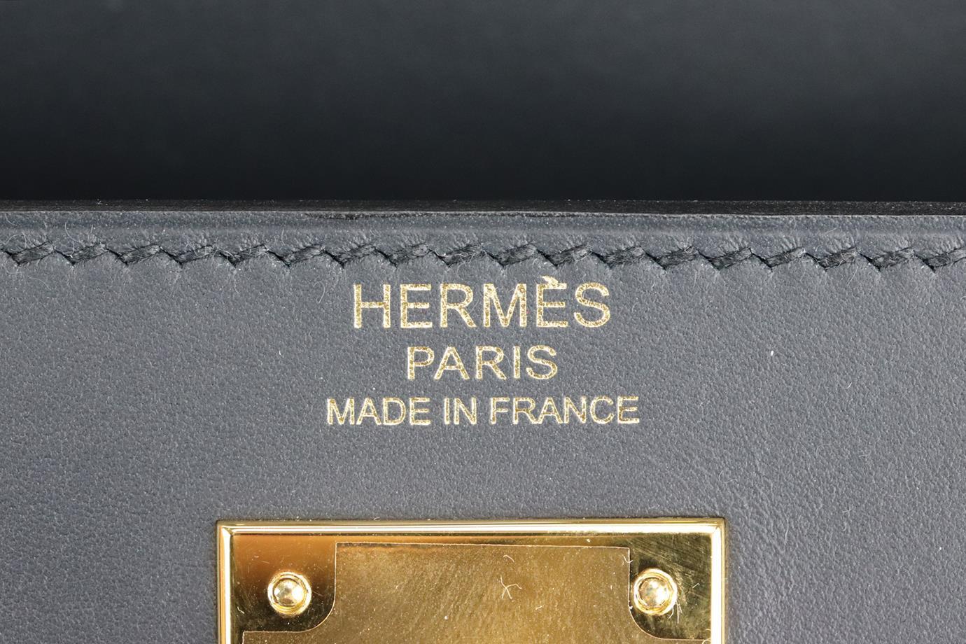 Hermès 2015 Kelly Sellier 32cm Sombrero Leather Bag For Sale 7