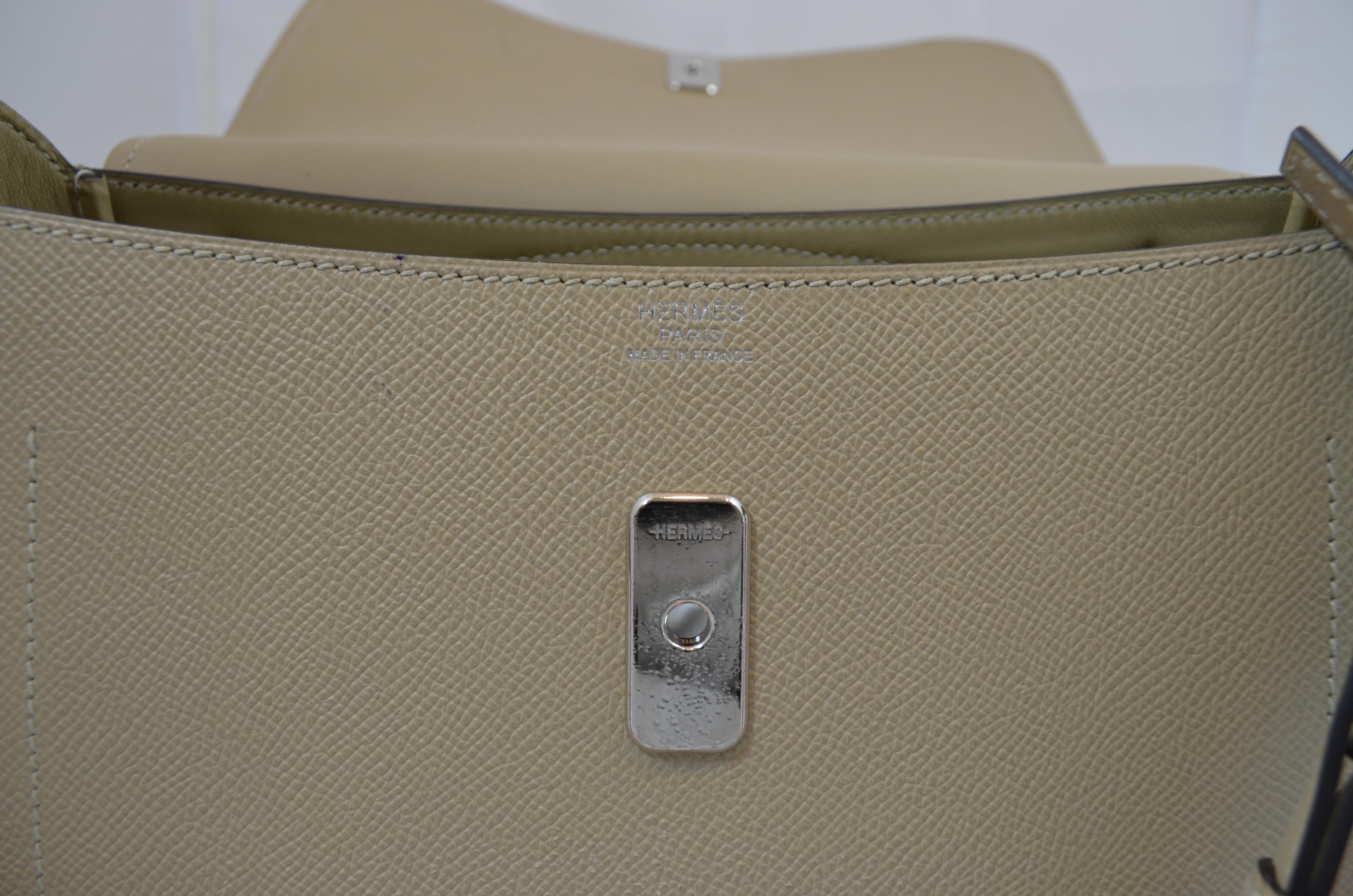Hermes 2016 Harnais Khaki Shoulder Bag 7