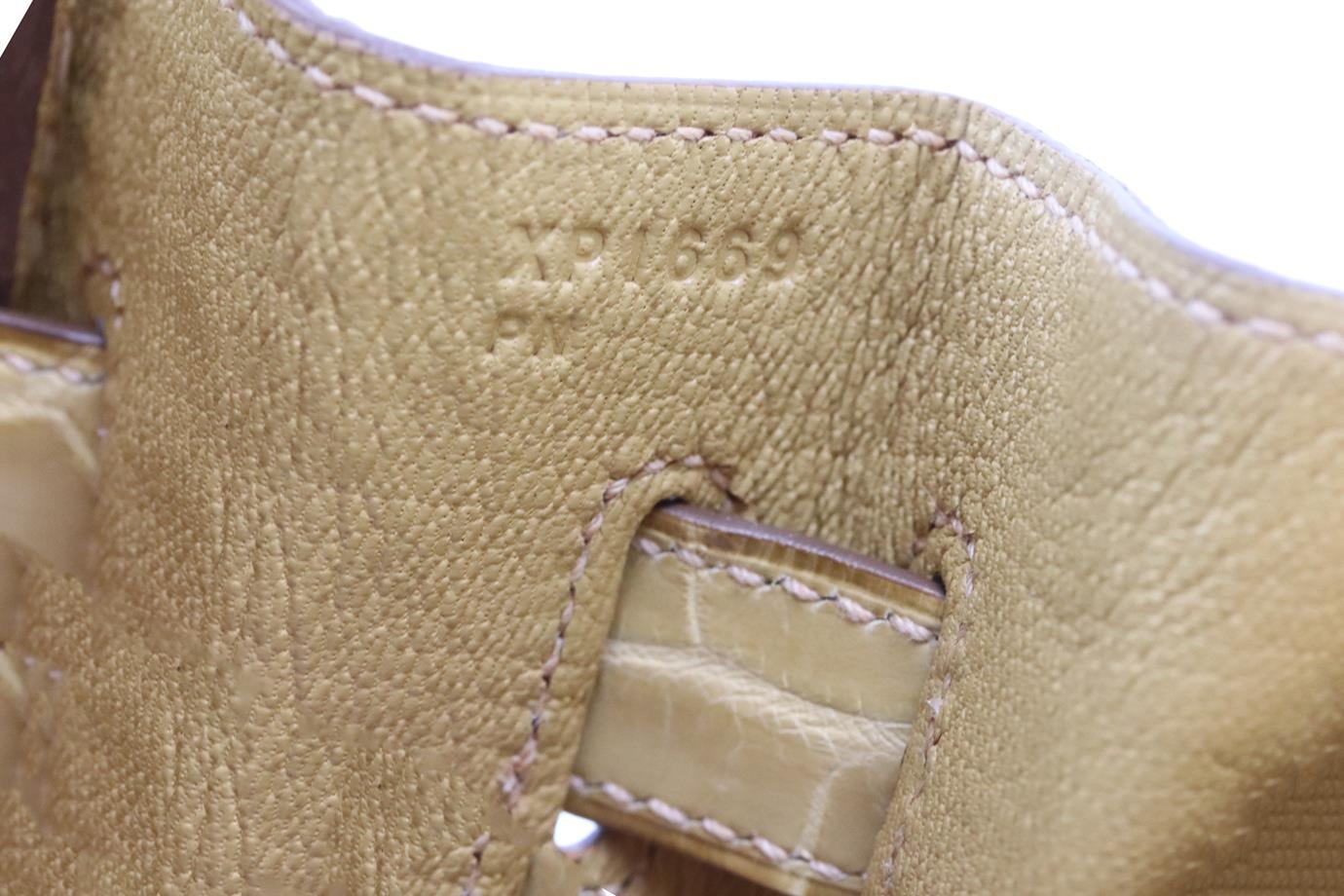 Hermès 2016 Kelly Retourne 35cm Matte Niloticus Crocodile Leather Bag For Sale 8