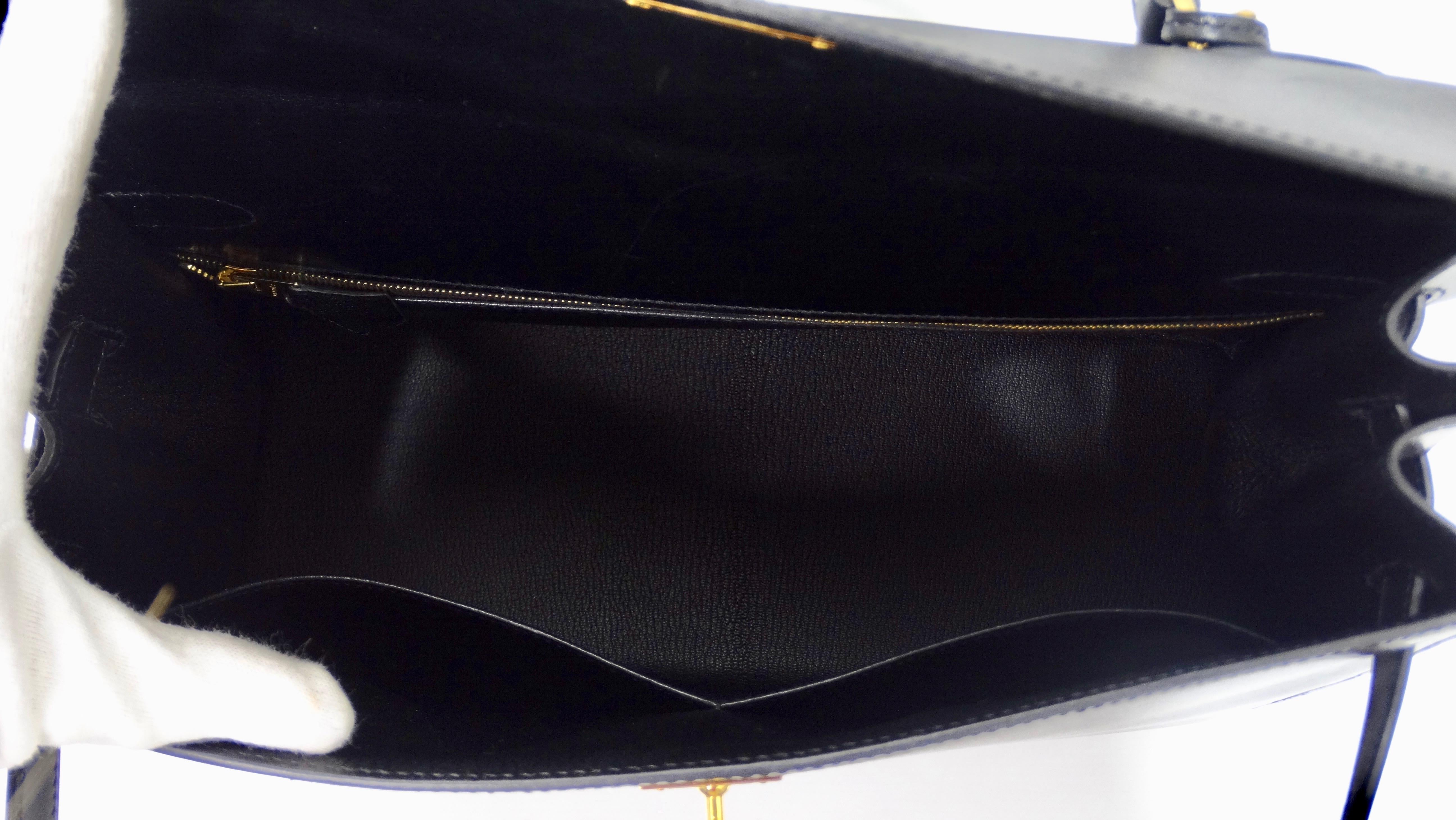 Hermès 2016 Kelly Sellier 35cm Black Box Leather 10