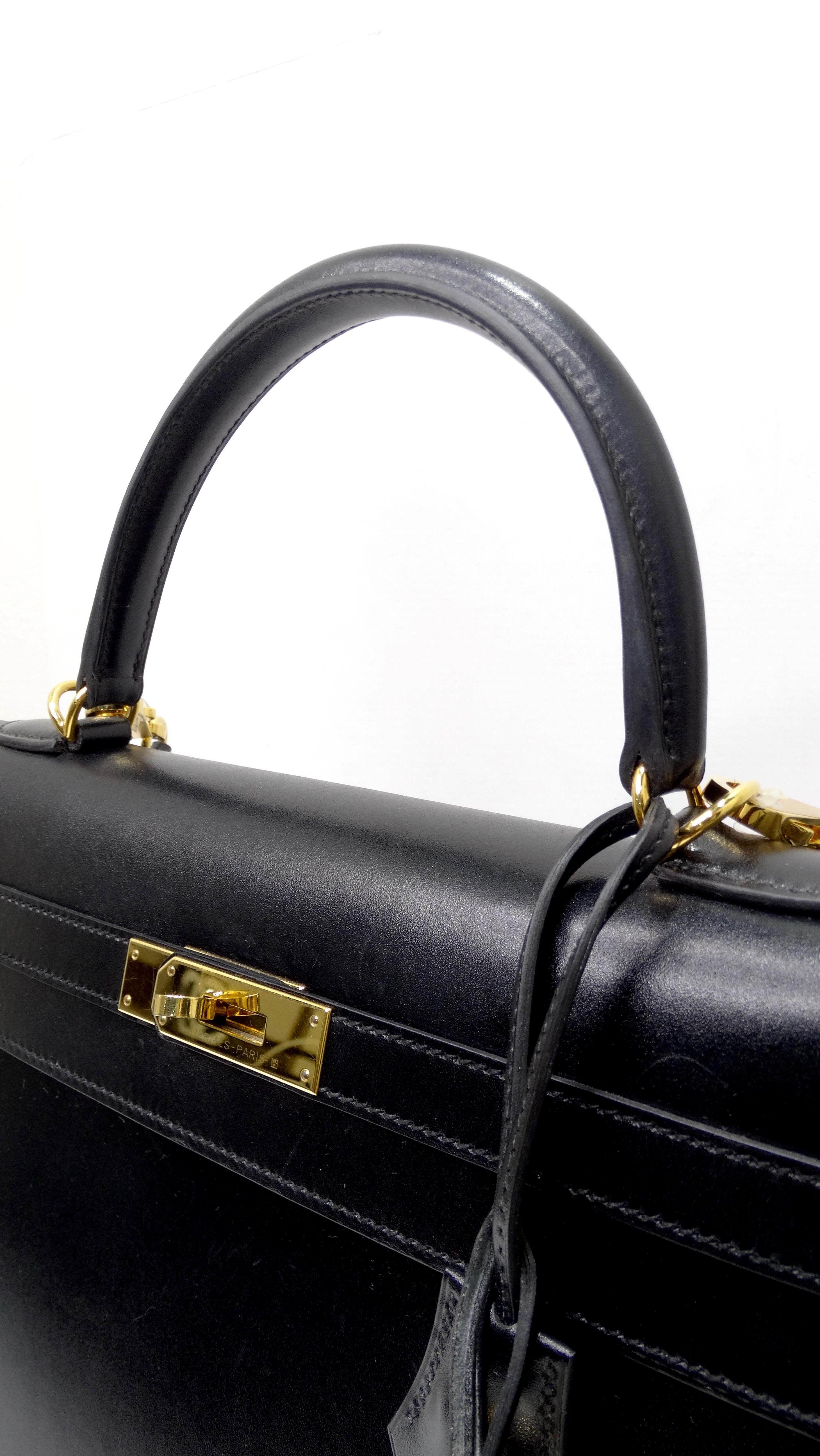Hermès 2016 Kelly Sellier 35cm Black Box Leather  14