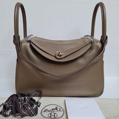 Hermes 2016 Swift Vert Olive PHW Lindy 30 Bag