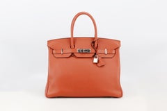 Hermès 2017 Birkin 35cm Taurillon Novillo Leather Bag