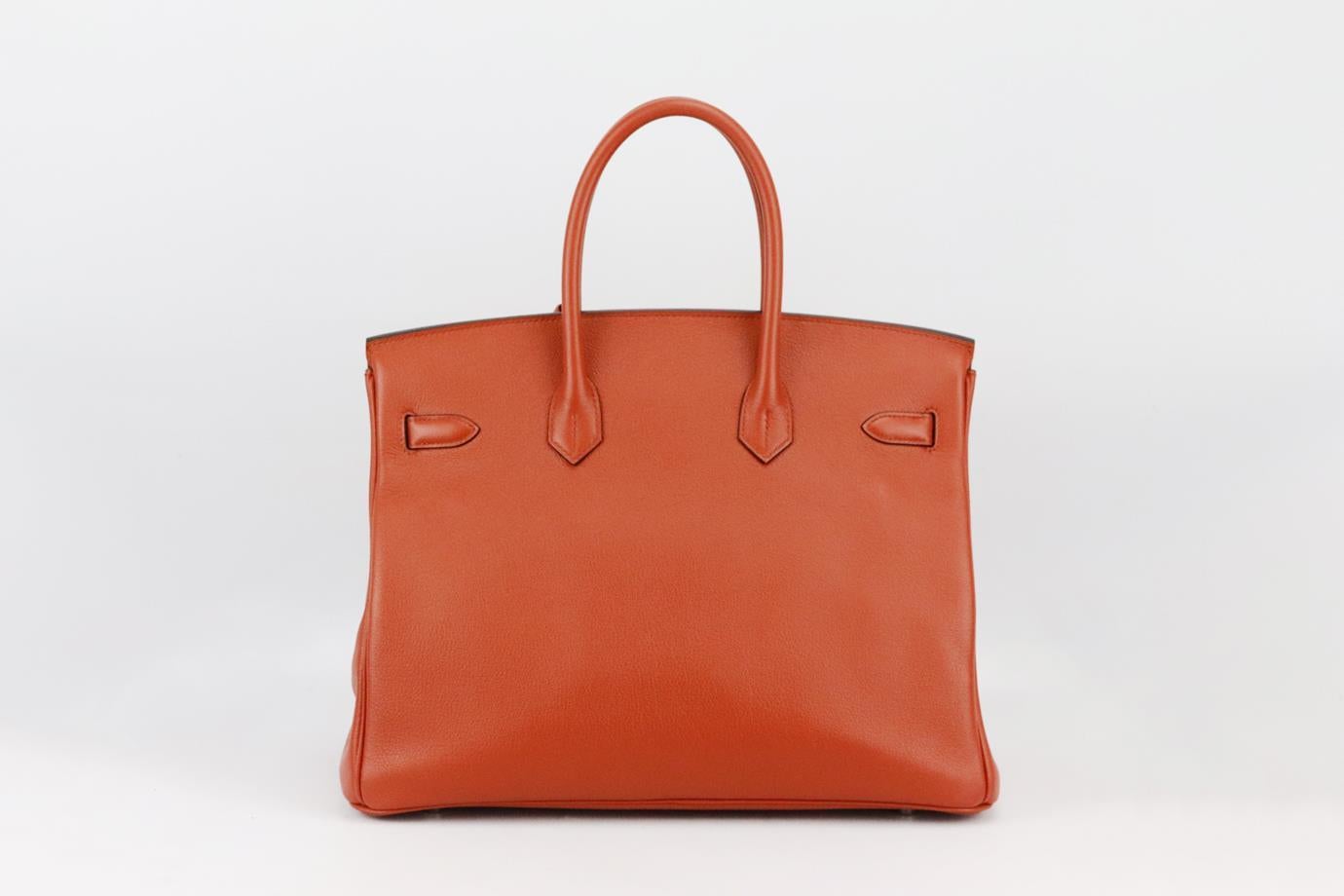 Hermès 2017 Birkin 35cm Taurillon Novillo Leather Bag In Excellent Condition For Sale In London, GB