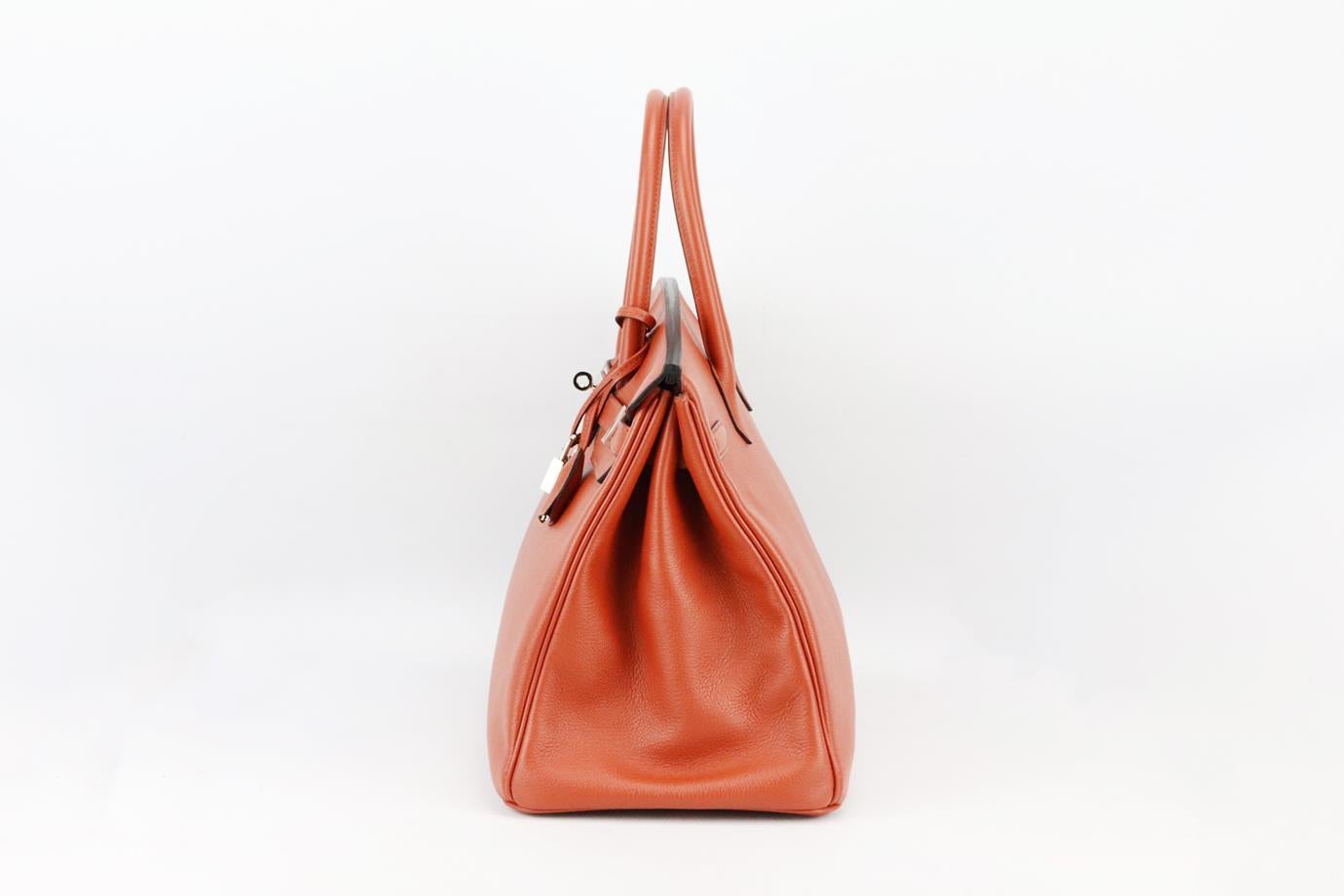 Women's Hermès 2017 Birkin 35cm Taurillon Novillo Leather Bag For Sale