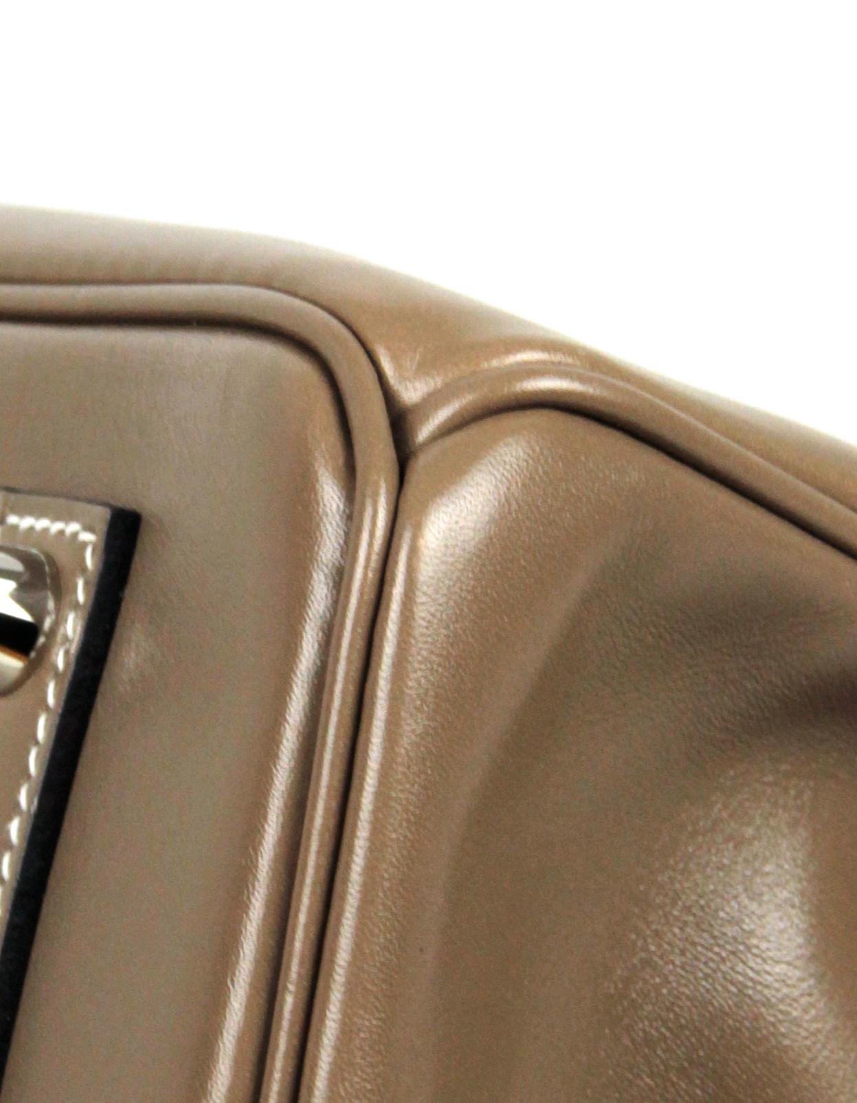 Hermes 2017 Etoupe Grey Tadelakt Leather 35cm Birkin Bag 1