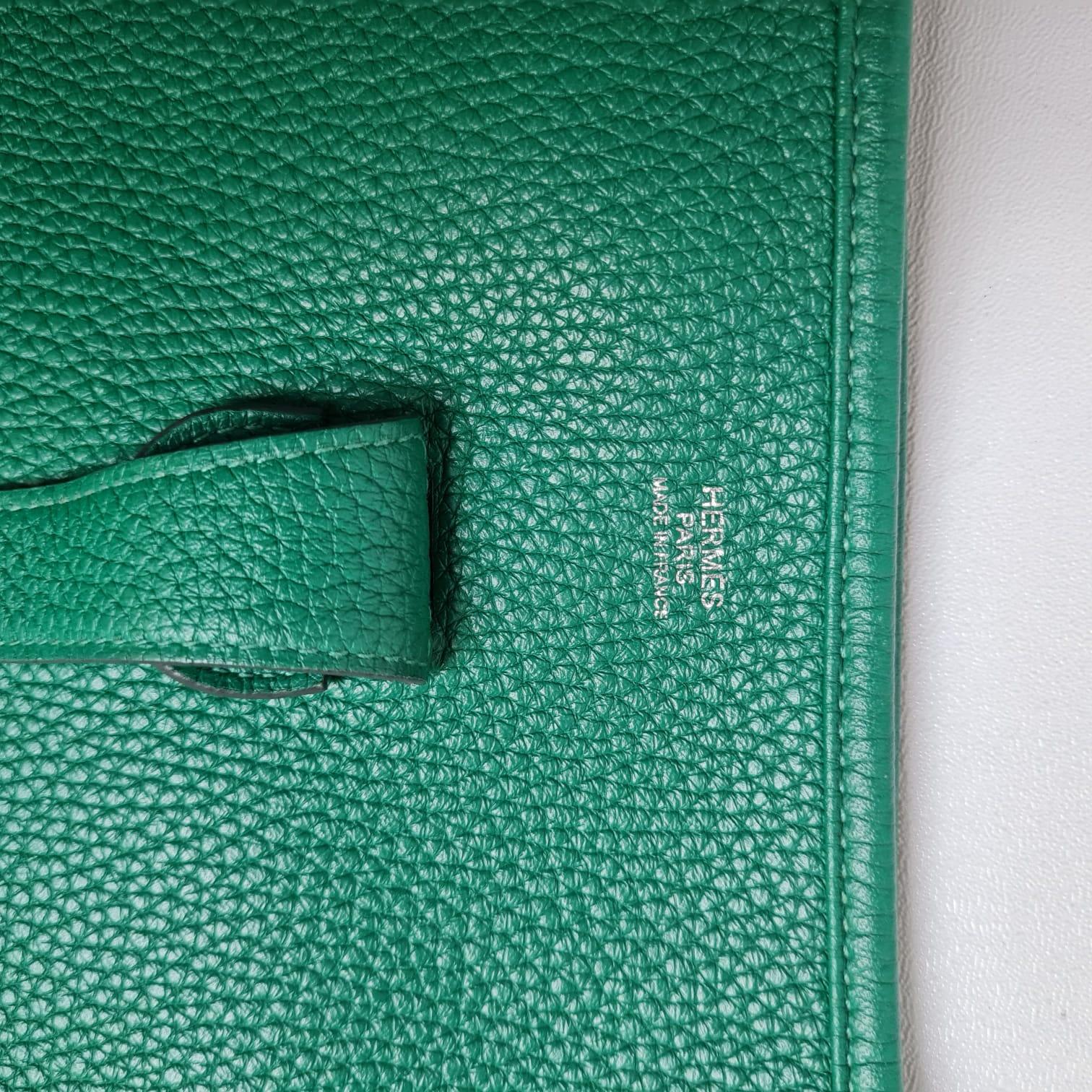 Women's or Men's Hermes 2017 Evelyne PM III Vert Bengale Clemence Crossbody Bag