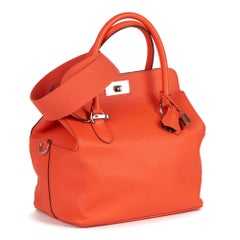 Hermes 2017 Feu Evercolour Leather Toolbox 26