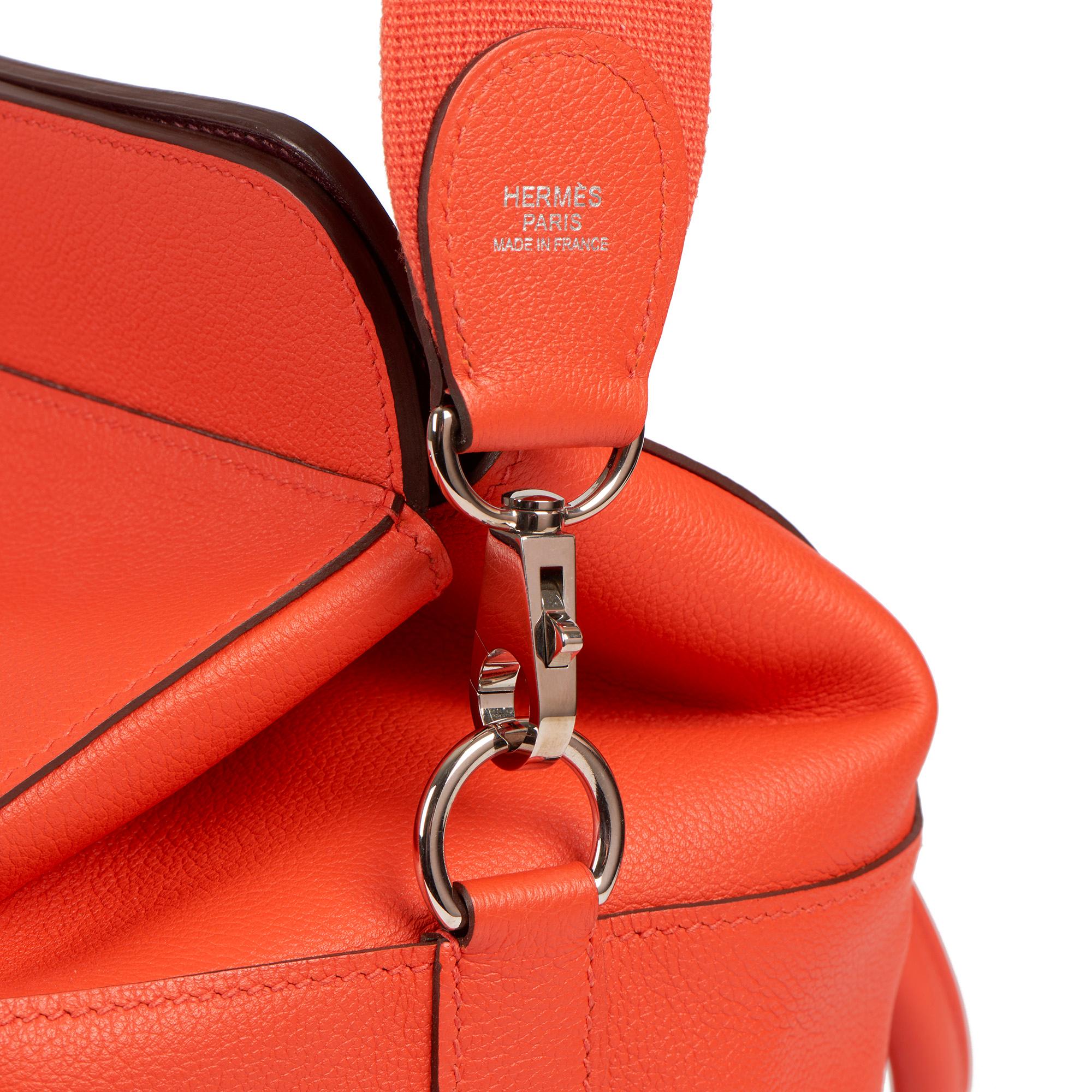 Hermes 2017 Feu Evercolour Leather Toolbox 26 1