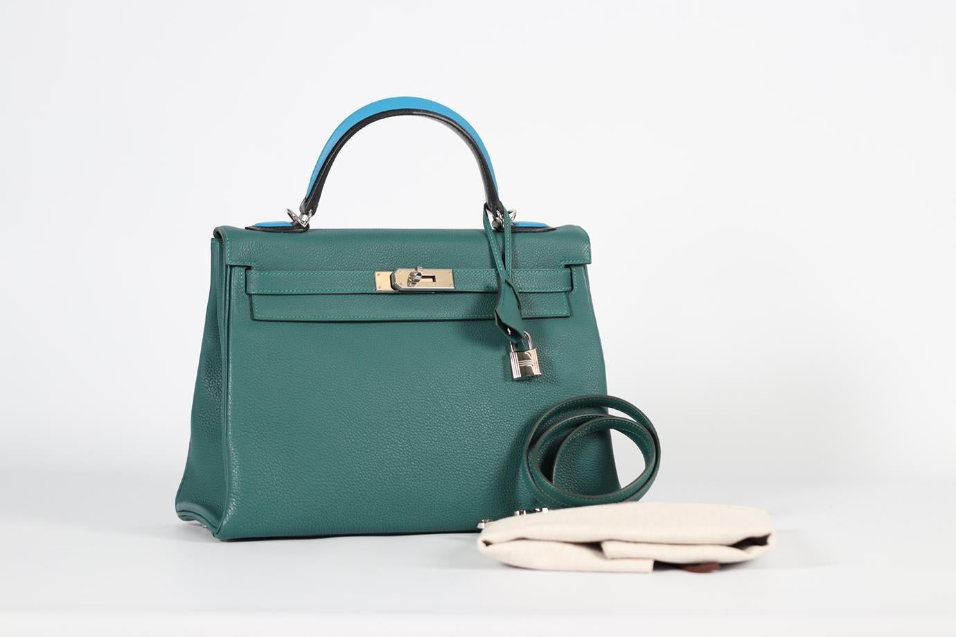 Hermès 2017 Kelly Au Pas 32cm Togo Leather Bag For Sale 8