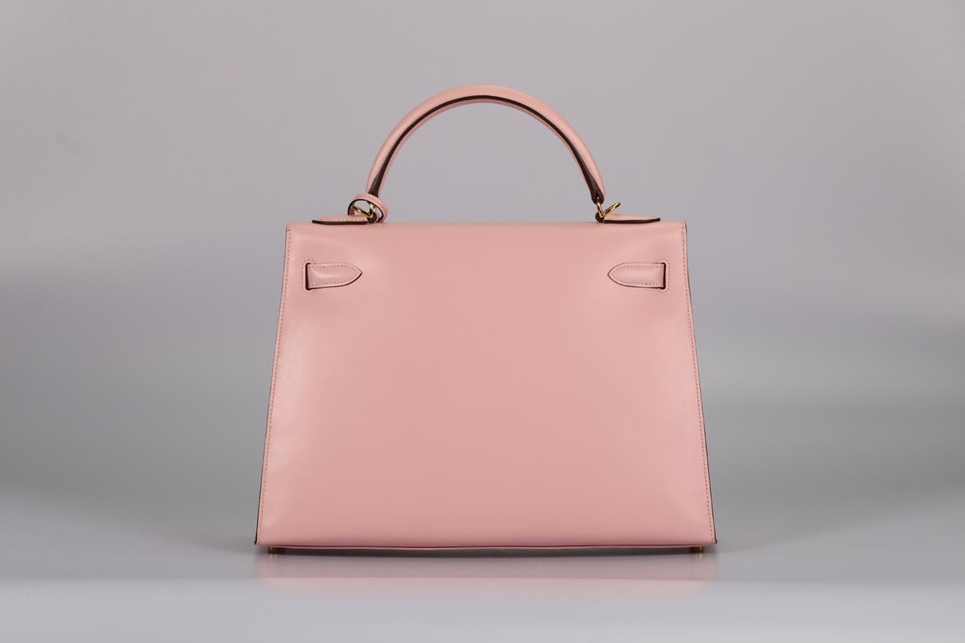 Hermès 2017 Kelly Ii Sellier 32 Cm Box Leather Bag For Sale 2