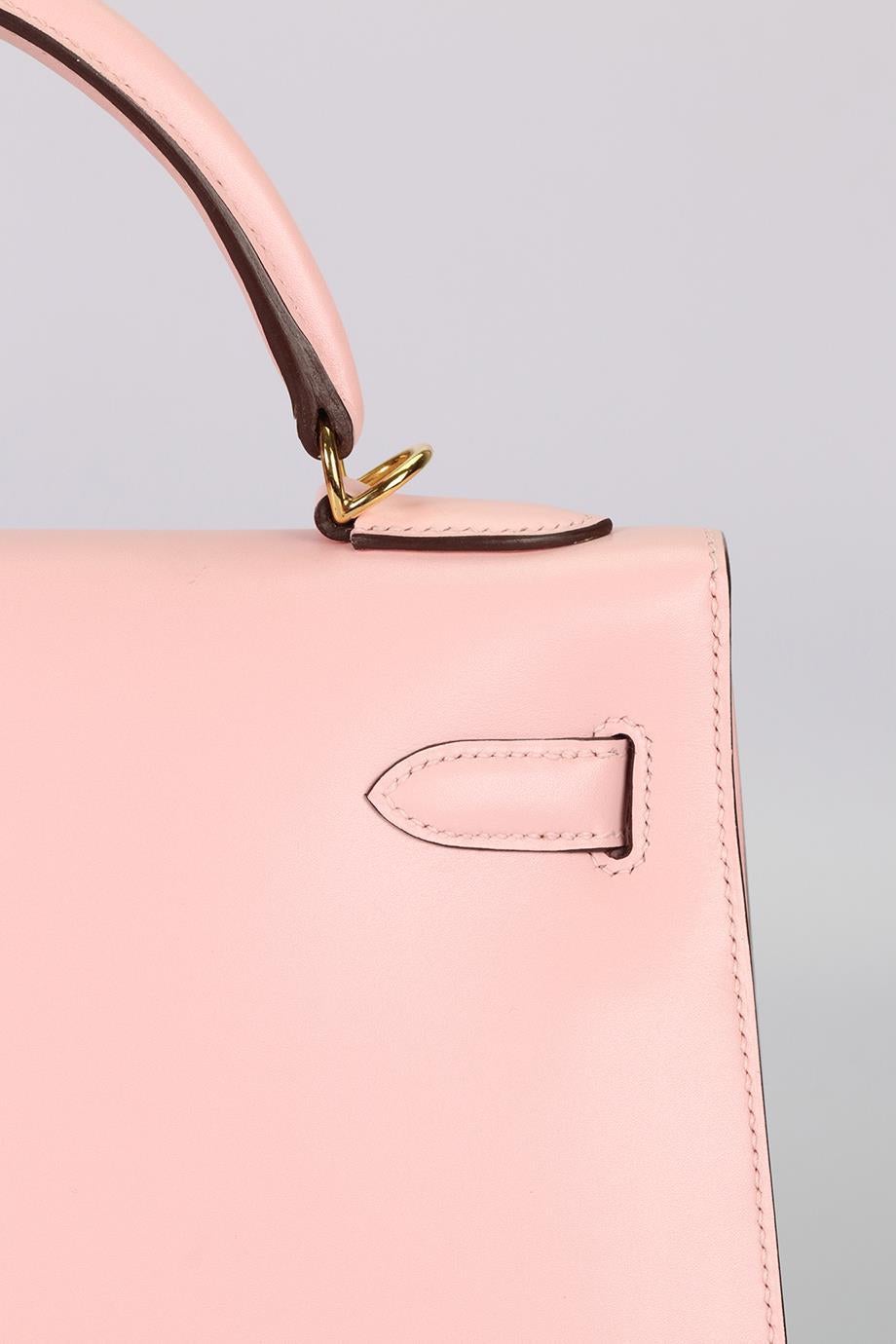 Hermès 2017 Kelly Ii Sellier 32 Cm Box Leather Bag For Sale 3