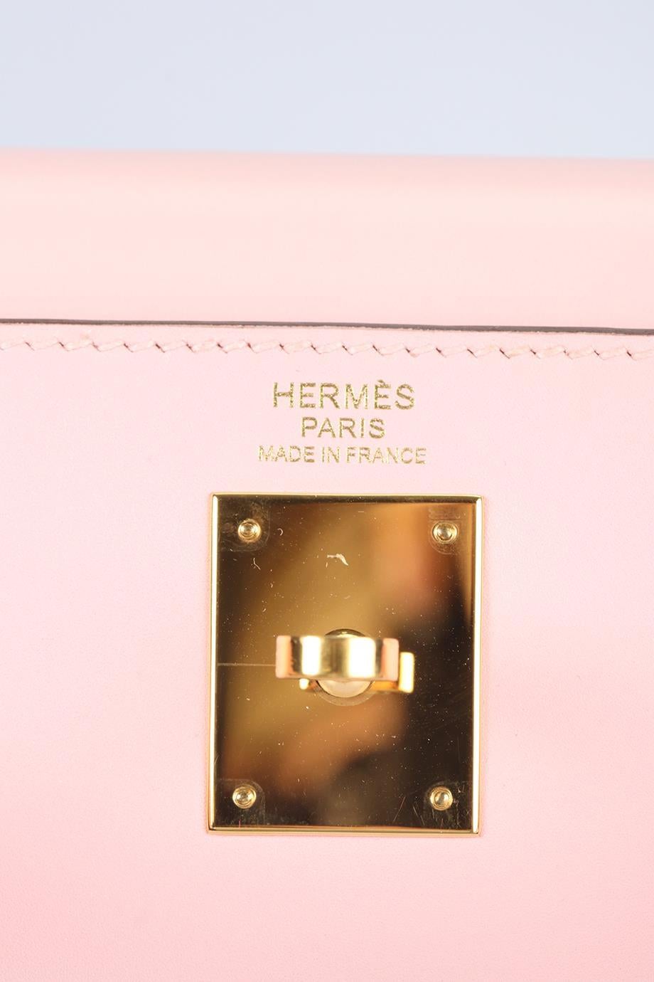 Hermès 2017 Kelly Ii Sellier 32 Cm Box Leather Bag For Sale 5