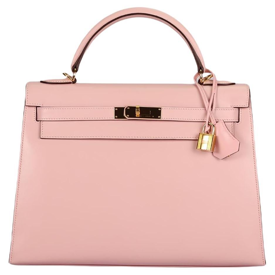 Hermès 2017 Kelly Ii Sellier 32 Cm Box Leather Bag For Sale