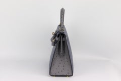 Hermès 2017 Special Order Kelly Sellier 28cm Ostrich Leather Bag