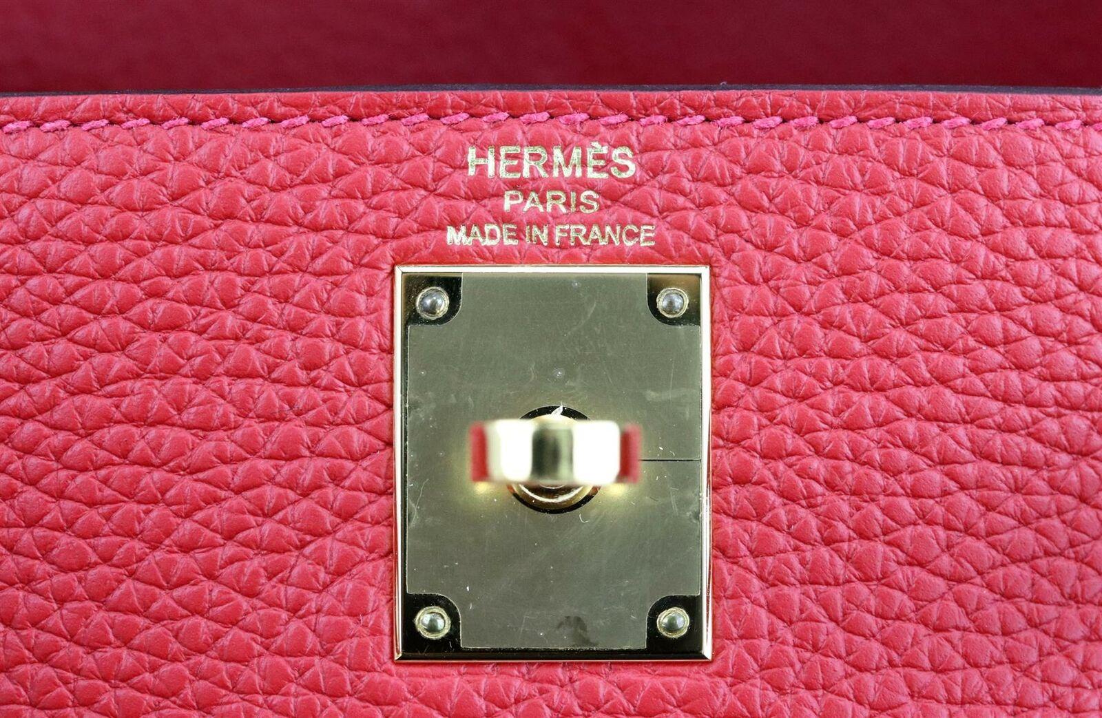 Hermès 2018 Kelly Ado II 22cm Clemence Leather Backpack In Excellent Condition In London, GB