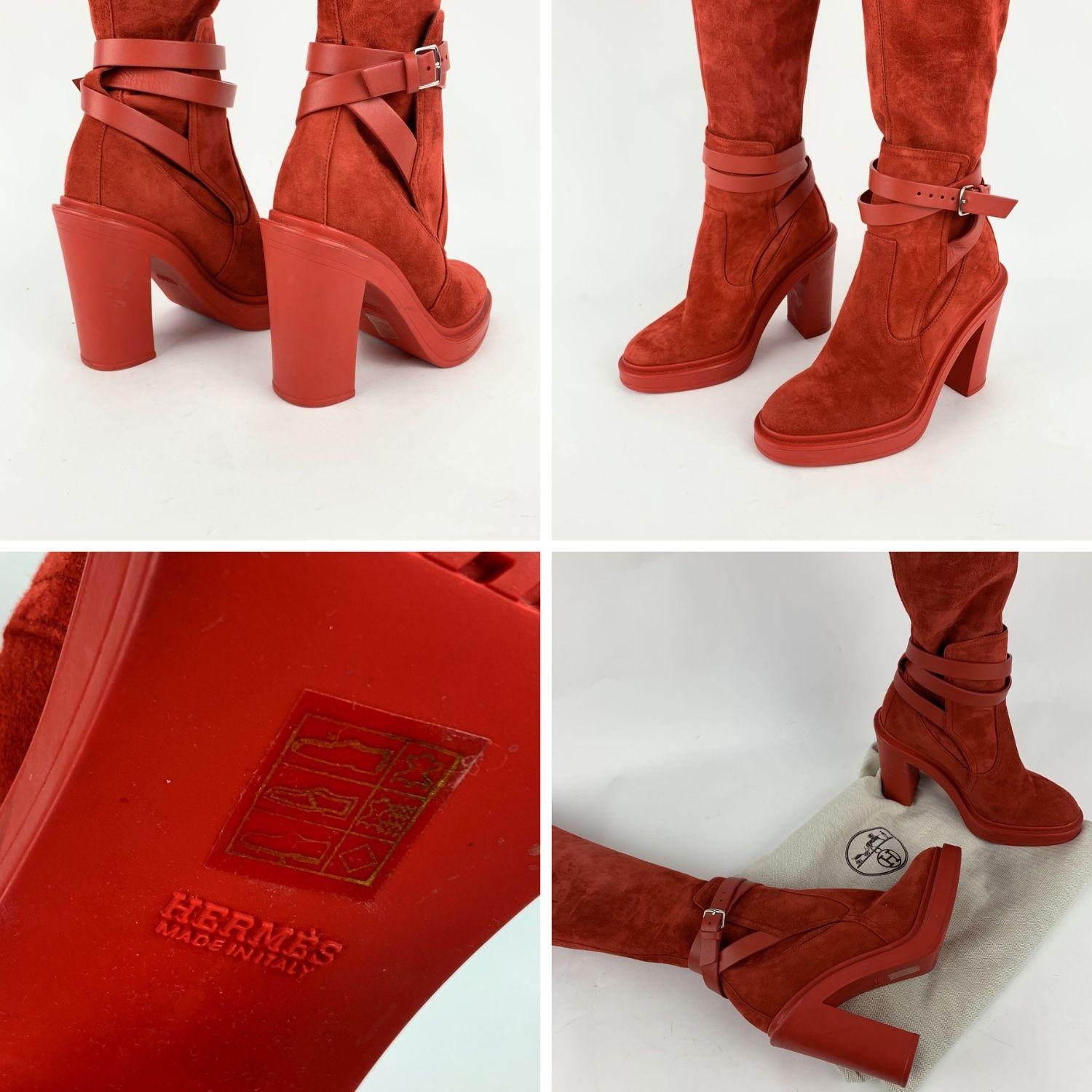 hermes suede boots