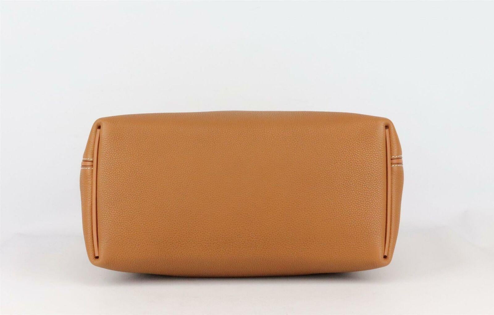 Brown Hermès 2019 24/24 35cm Taurillon Maurice and Swift Leather Handbag
