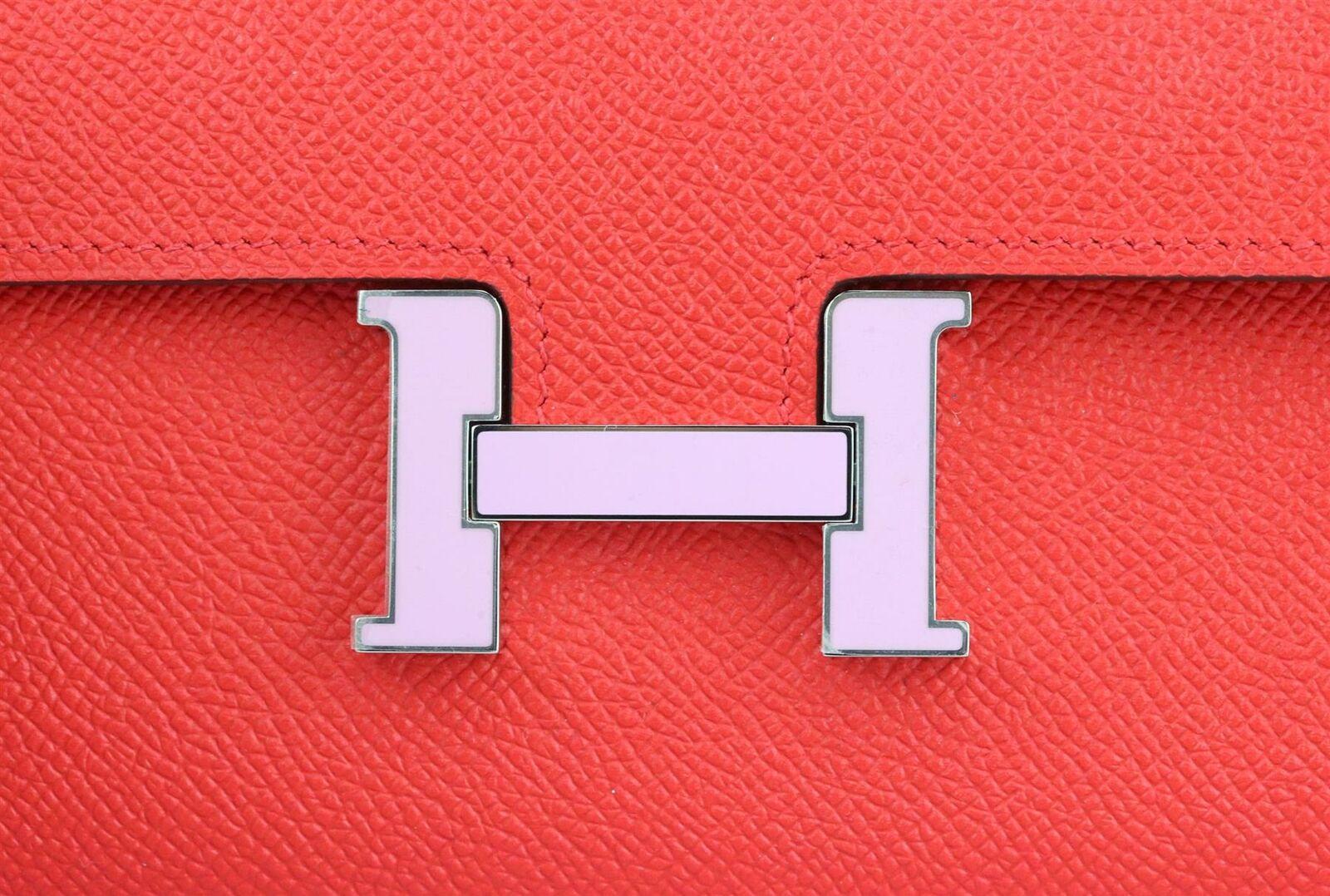 Women's Hermès 2019 Constance Epsom Leather Long Wallet
