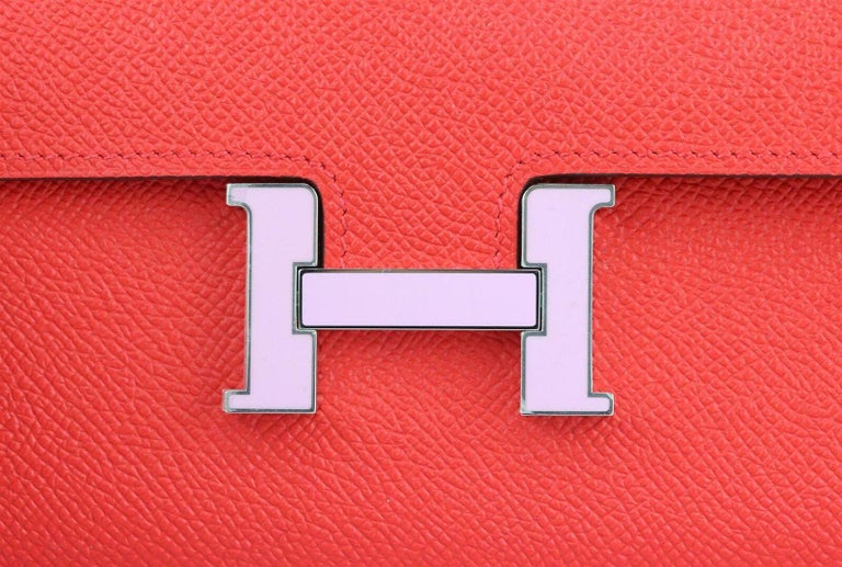 Hermès 2019 Constance Epsom Leather Long Wallet For Sale 3