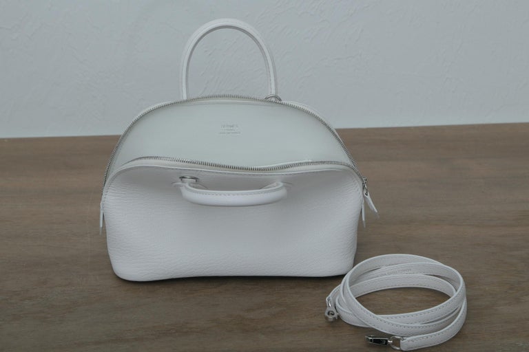 Buy Hermes Bolide 27 Epson White Mini Handbag Pochette Unused@□R