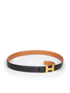 Hermès 2019 Mini Constance H Reversible Leather Belt