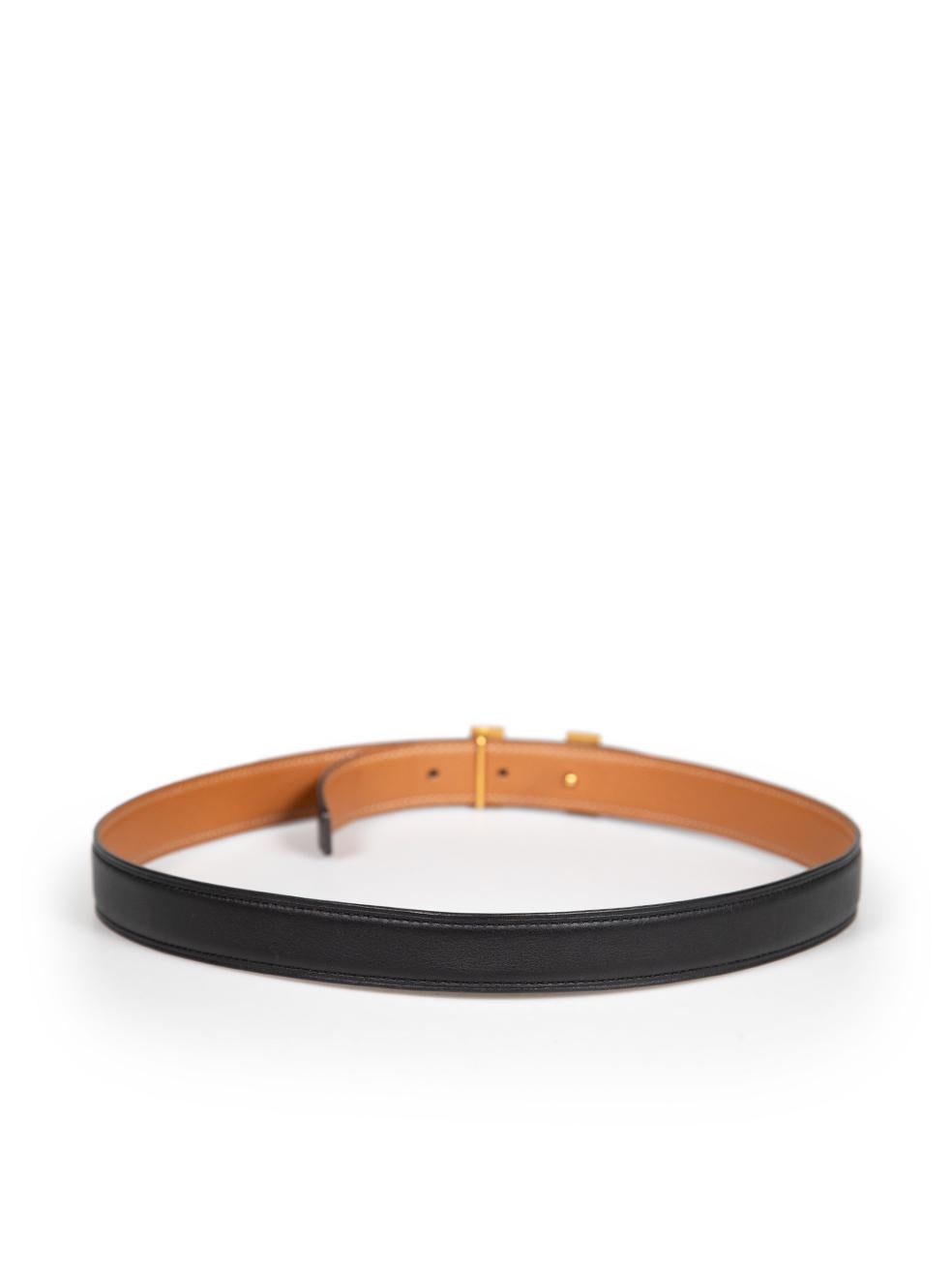 Hermès 2019 Mini Constance H Reversible Leather Belt In Excellent Condition In London, GB