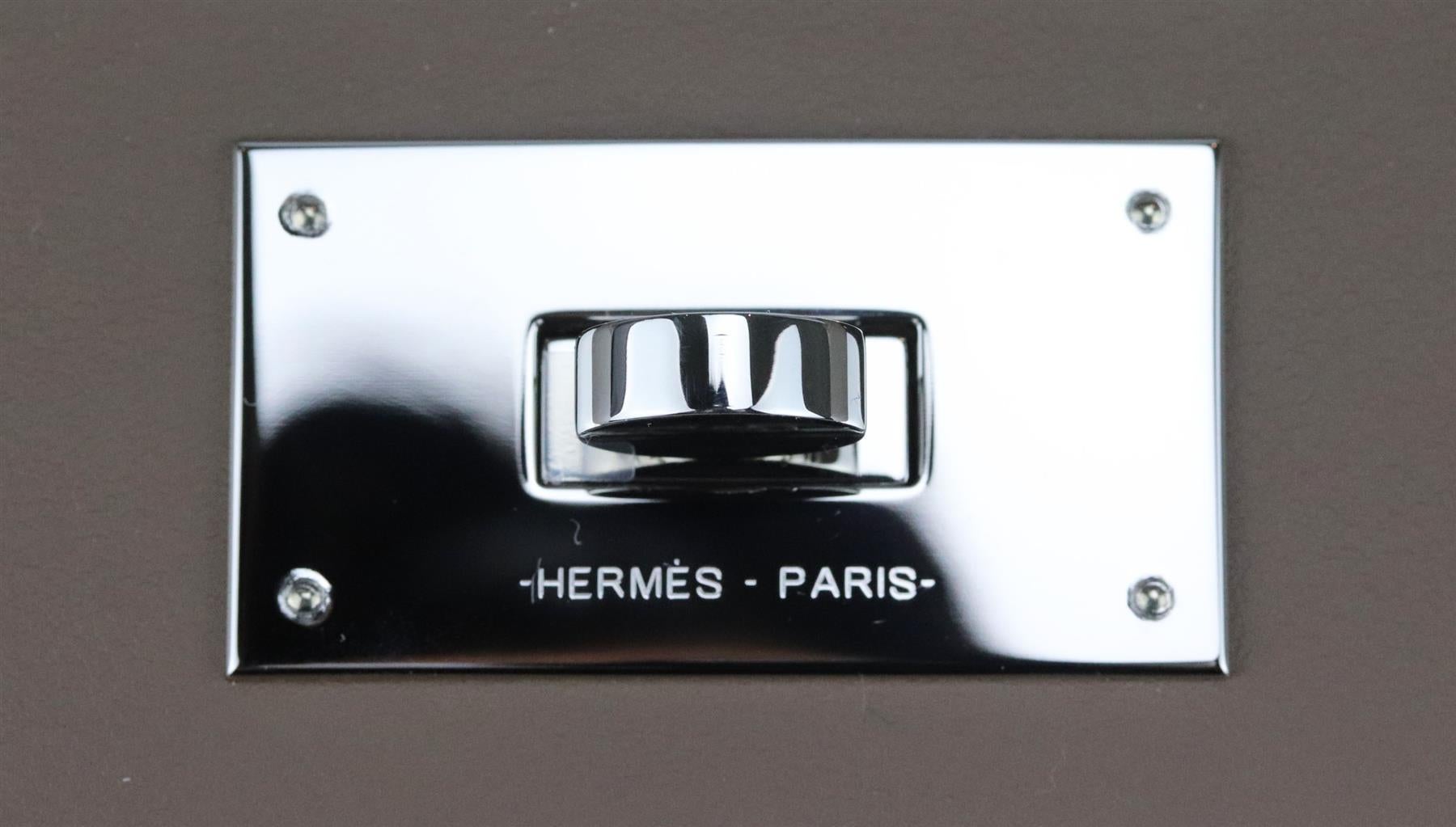 Hermès 2020 24/24 35cm Sac à main en cuir Clemence et Swift en vente 2