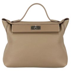 Hermès 2020 24/24 35cm Clemence und Swift Lederhandtasche