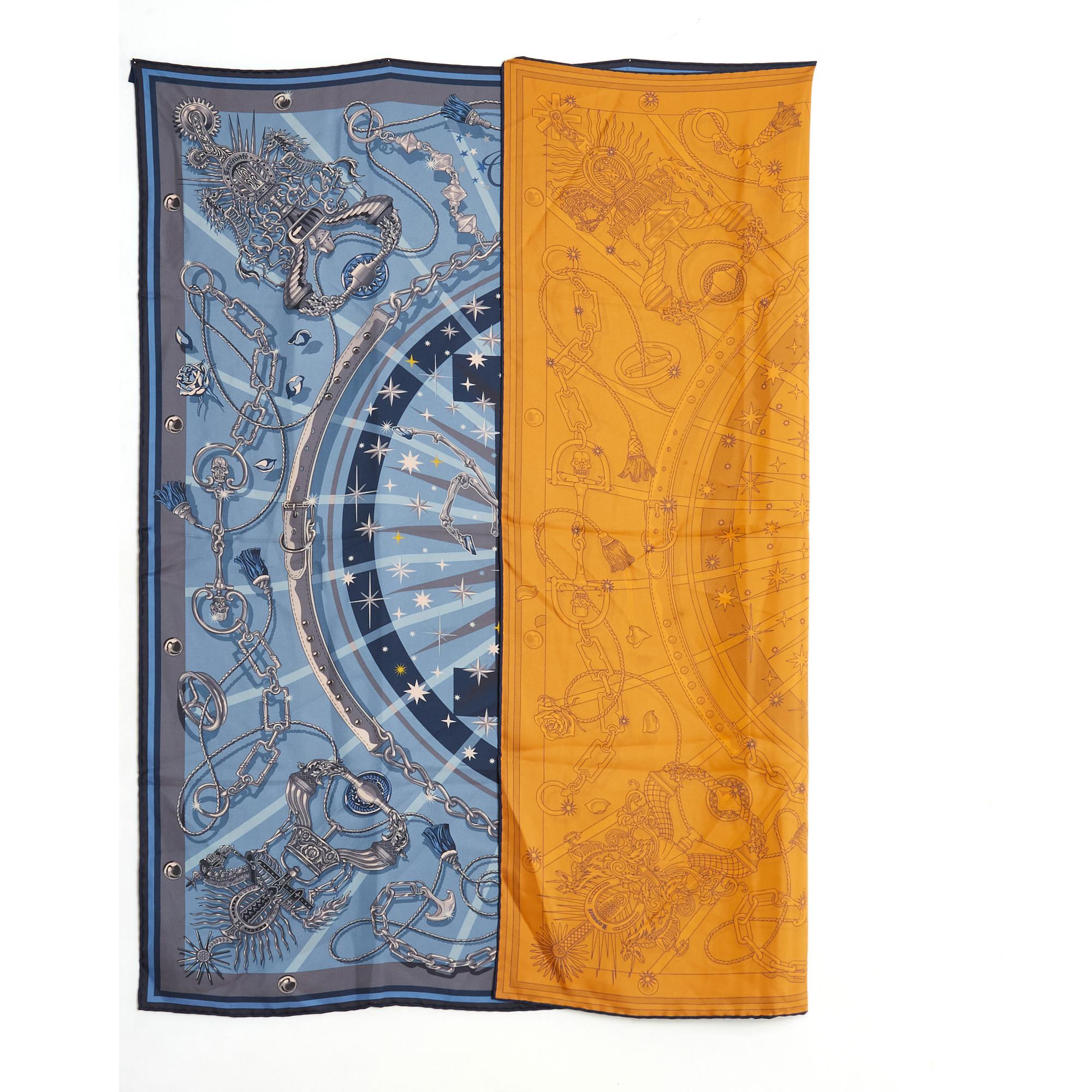 Femenino o masculino Hermès 2020 Carre 90 Cest la fete Daisuke Normura Pañuelo de seda doble cara Hermes en venta