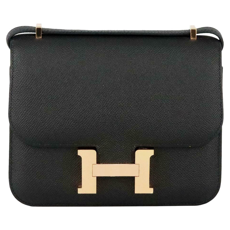 Hermès 2020 Constance 19cm Epsom Leder Umhängetasche