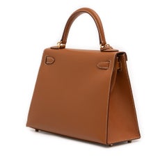 Hermès 2020 Epsom Kelly II Sellier 28 Brown Top Handle Bag