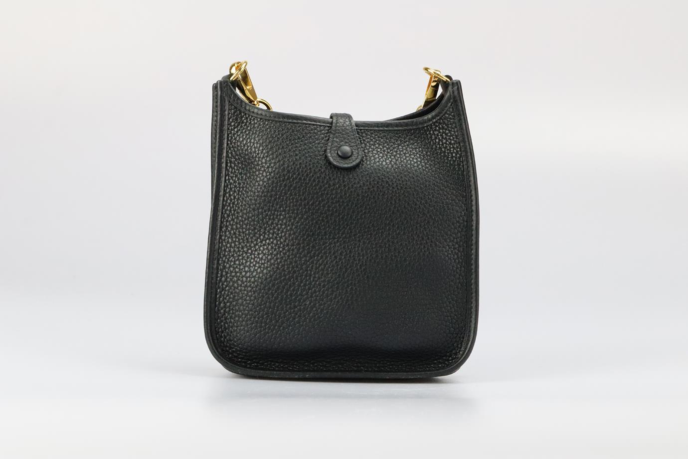 Black Hermès 2020 Evelyne Tmp Clemence Leather Shoulder Bag For Sale