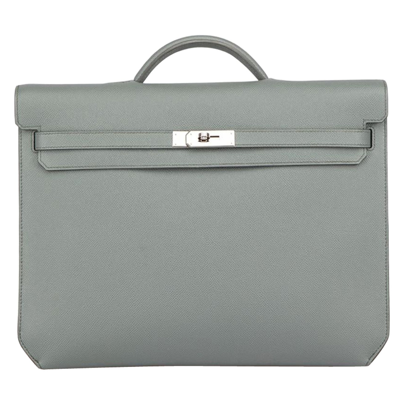 Hermès 2020 Vert Amande Epsom Leather Kelly Depeches 36 Briefcase