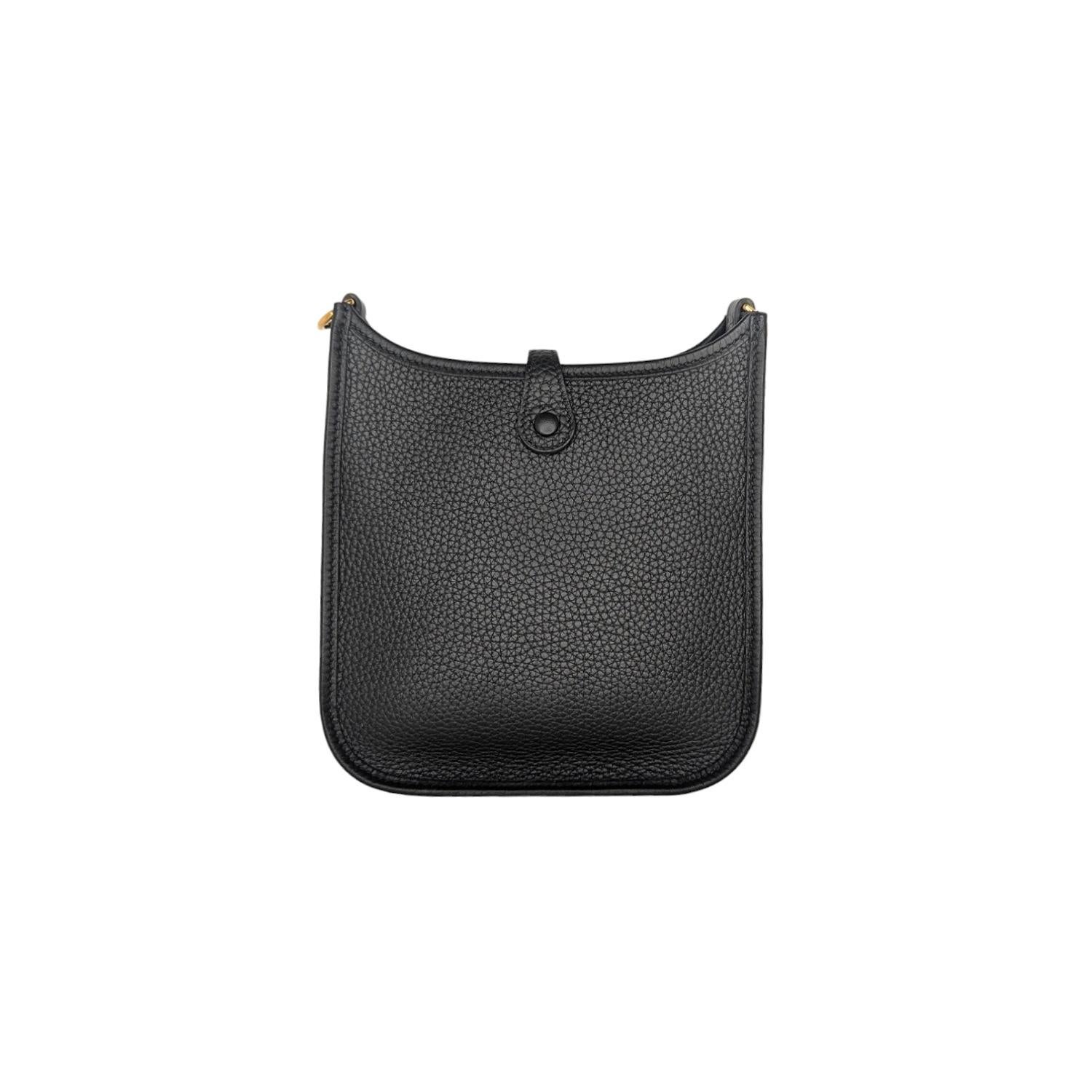 Hermès 2022 Black Clemence Evelyne TPM Mini Crossbody 1