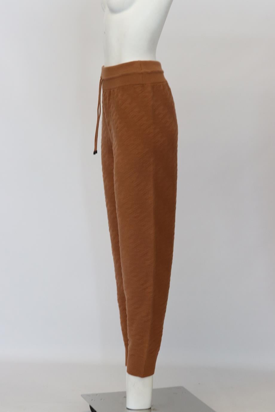 Hermès 2022 H Embossed Wool Track Pants Fr 40 Uk 12 In Excellent Condition In London, GB