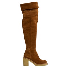 Hermès 2023 Bottes EU39.5 Dakota Oro Stivali alla coscia UK6 US8.5 Hermes