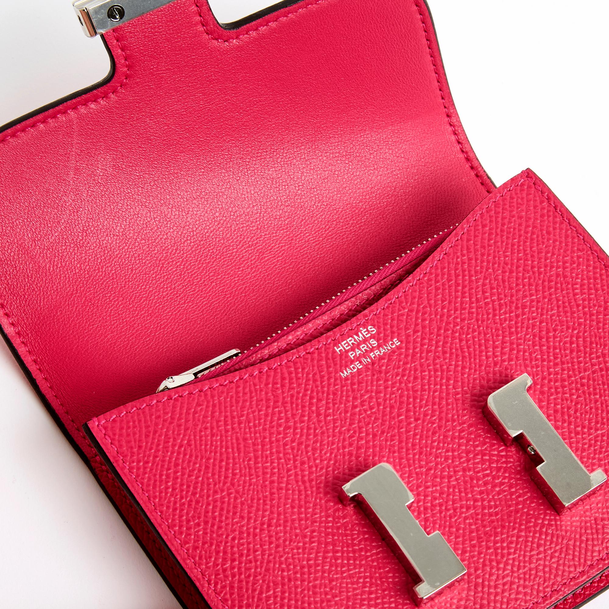 Hermes 2023 Constance Slim Epsom Mexico Pink New in Box For Sale 4